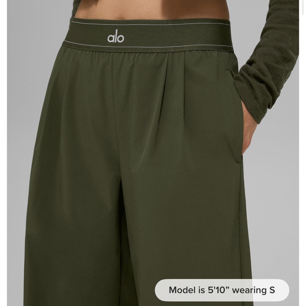 ALO suit up trouser (regular) - green olive